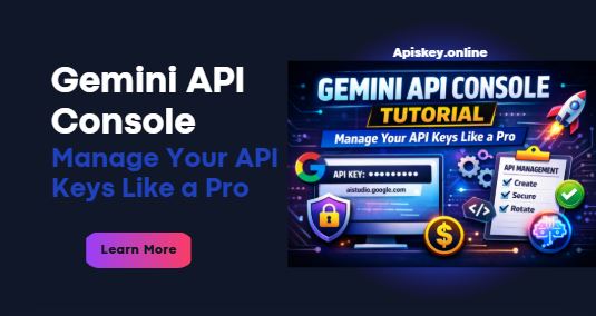 Gemini API Console for Key Management